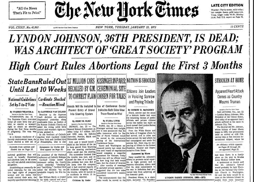 Roe and Wade, not Roe V. Wade